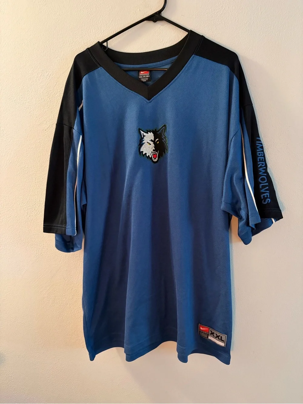 Nike Team Minnesota Timberwolves Vintage NBA Warm Up Shirt Men’s Size 2XL